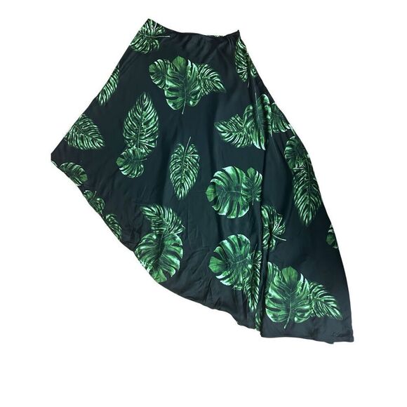 L’AGENCE SELENA LEAF-PRINT ONE-SHOULDER DRESS IN MULTI  Size: XS/T - Picture 3 of 7